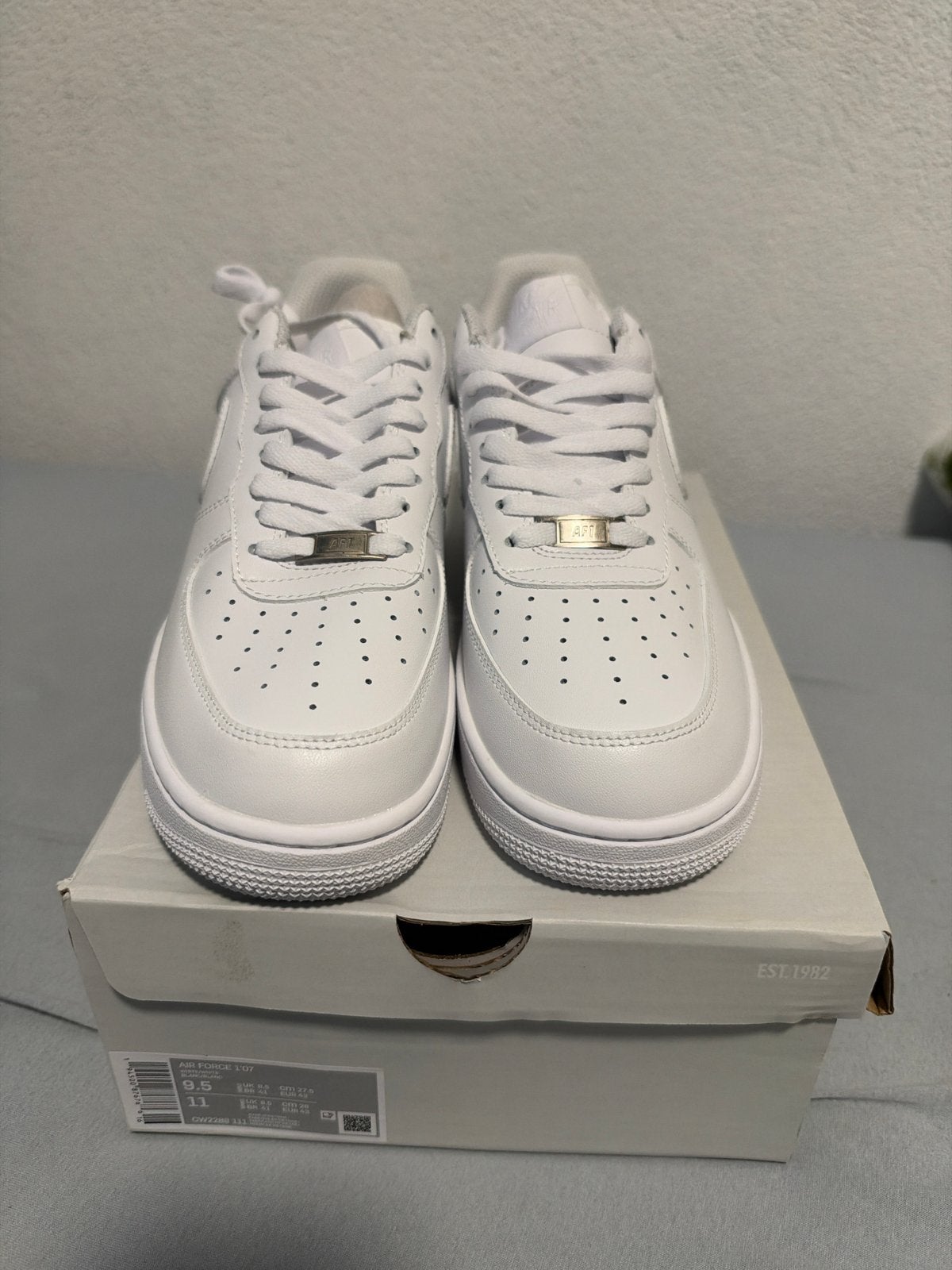 Nike Air Force 1 Sneakers Nieuw in Doos Maat 43 Heren, Verzenden, Nieuw, Wit, Sneakers of Gympen