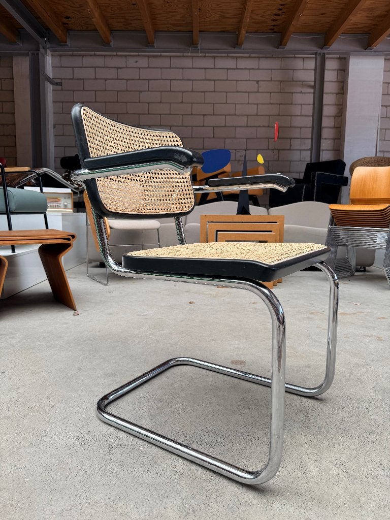 Thonet S64 chair by Marcel Breuer (set van 4 stuks), Ophalen, Gebruikt, Hout, Zwart