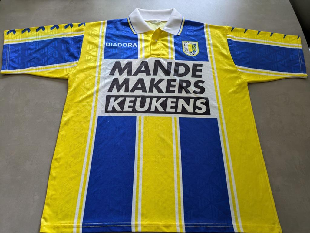 Voetbalshirt RKC Waalwijk vintage shirt 1995 Zeldzaam, Maat XL, Ophalen of Verzenden, Zo goed als nieuw, Shirt