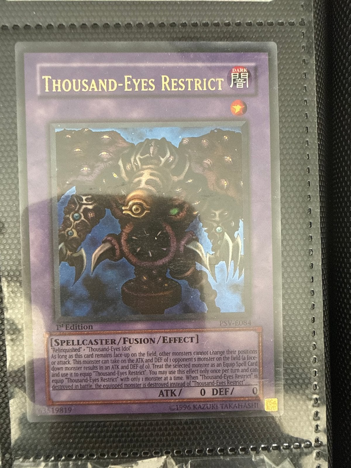 Yu-Gi-Oh! Thousand-Eyes Restrict 1st Edition PSV-E084, Ophalen of Verzenden, Zo goed als nieuw
