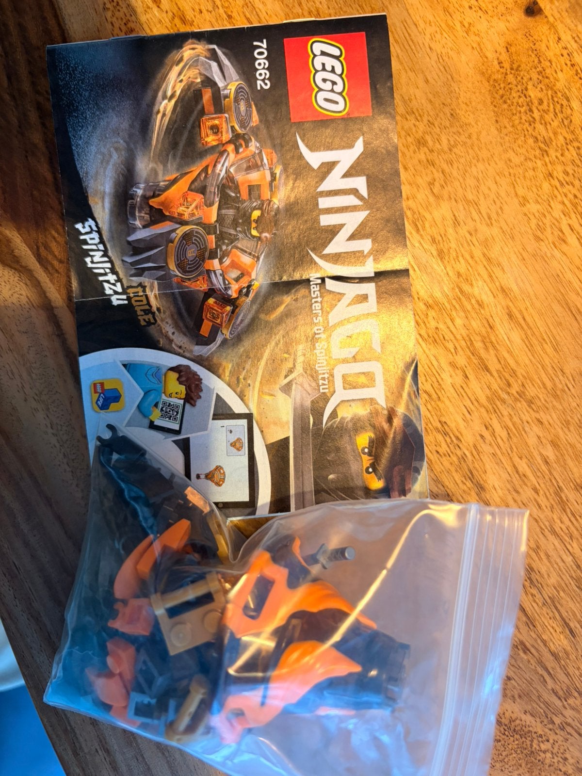 Lego Ninjago Spinjitzu Jay 70660 met instructies, Kinderen en Baby's, Lego, Ophalen of Verzenden, Zo goed als nieuw, Compleet