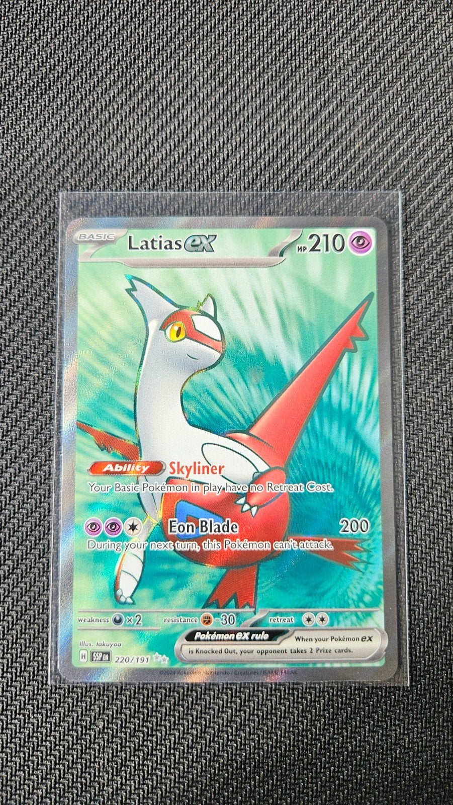 Pokemon - Latias EX 220/191, Ophalen of Verzenden, Zo goed als nieuw