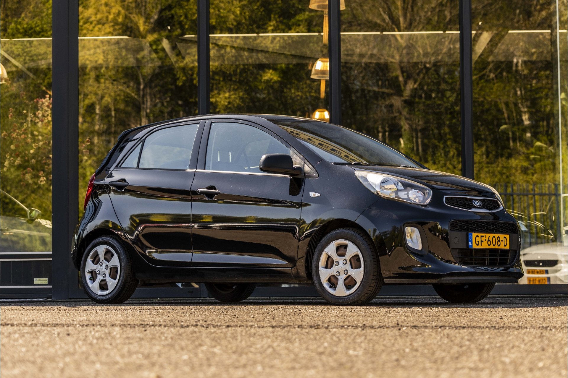 Kia Picanto 1.0 CVVT EconomyLine (bj 2015), Auto's, Kia, Voorwielaandrijving, Euro 5, Gebruikt, Zwart