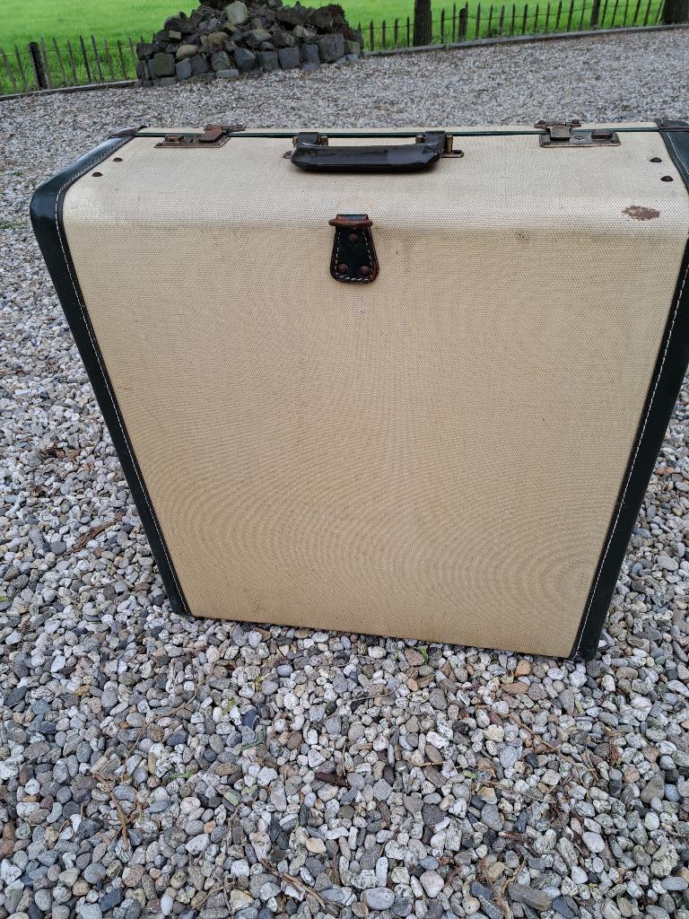 Vintage Koffer, Sieraden, Tassen en Uiterlijk, Koffers, Ophalen, Overige materialen, Gebruikt, Slot