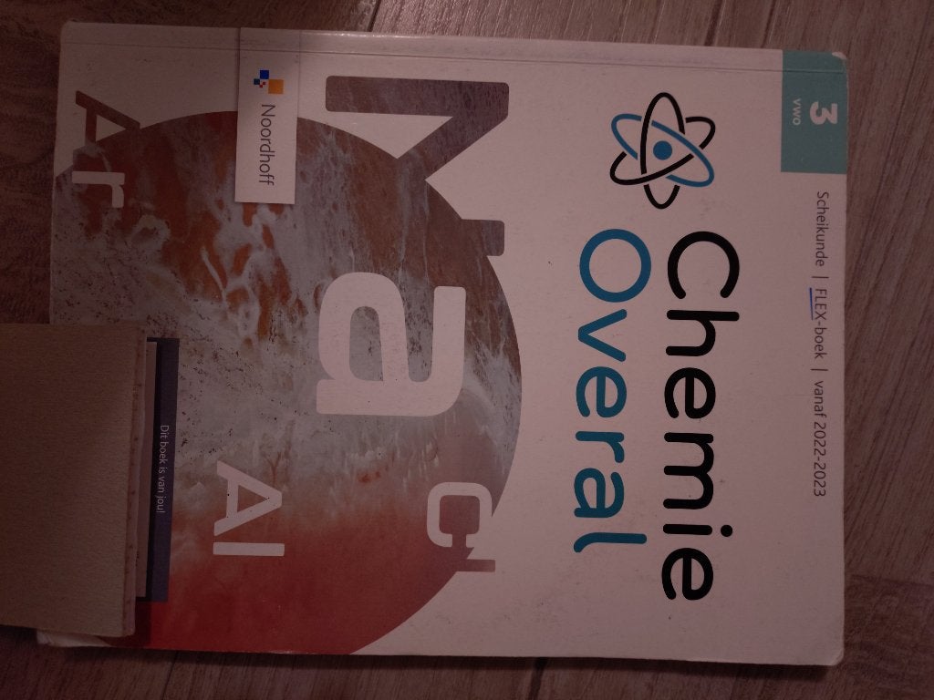 CHEMIE OVERAL - VWO 3 (VANAF 2022-2023), Boeken, Verzenden, Gelezen, VWO