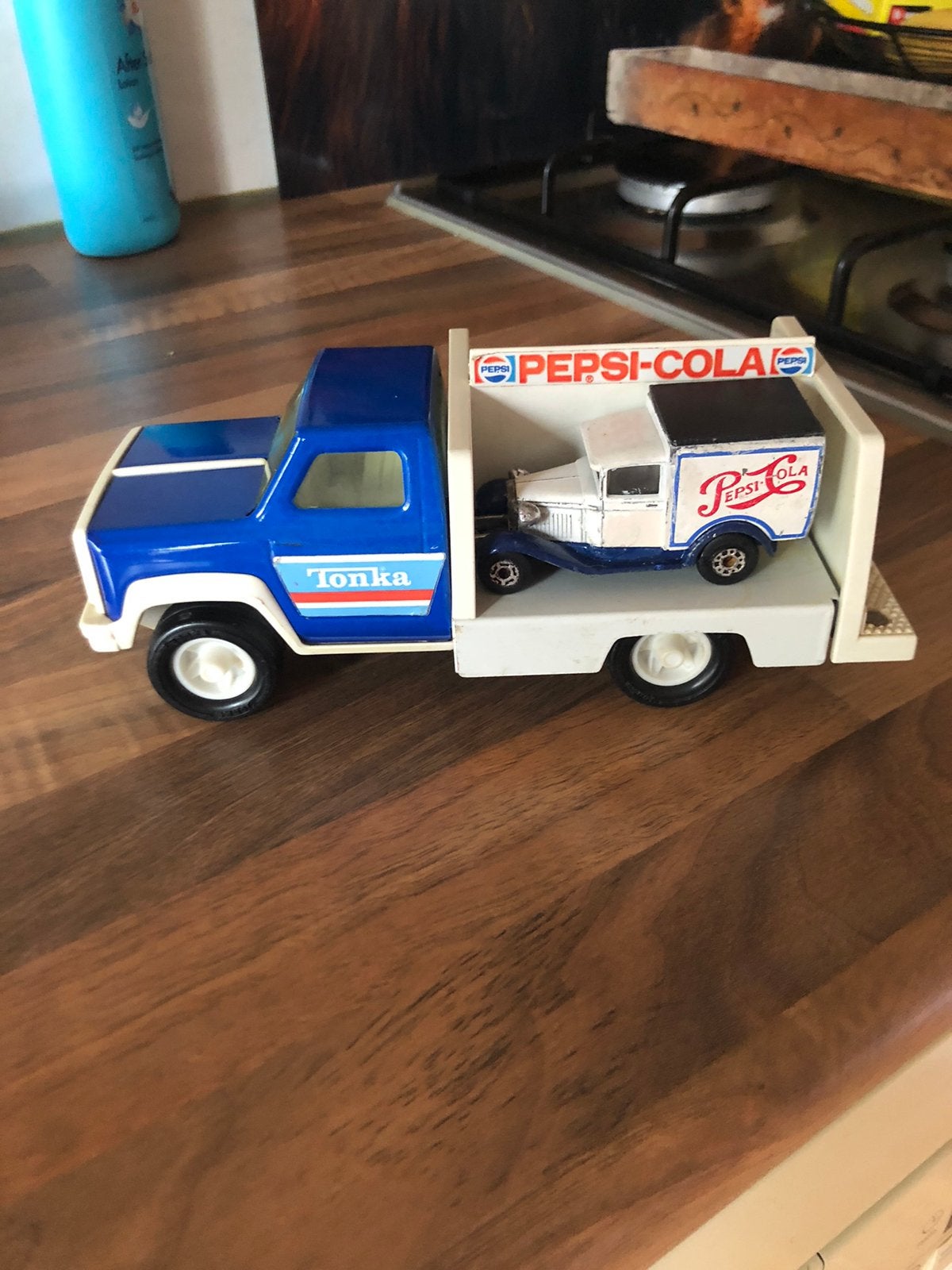 Tonka vrachtwagen met Pepsi-Cola, Kinderen en Baby's, Speelgoed | Speelgoedvoertuigen, Ophalen of Verzenden, Gebruikt