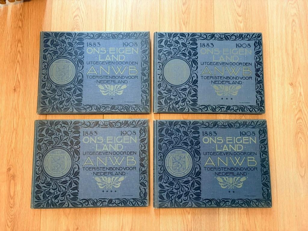 Ons Eigen Land ANWB 4-delig boekenreeks, Ophalen, 20e eeuw of later, Gelezen, ANWB