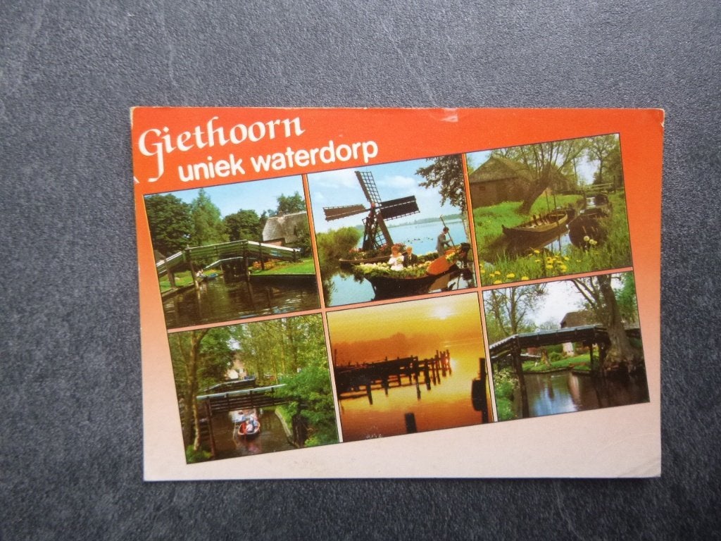 Giethoorn, uniek waterdorp 1987, Verzenden, 1980 tot heden, Gelopen, Overijssel