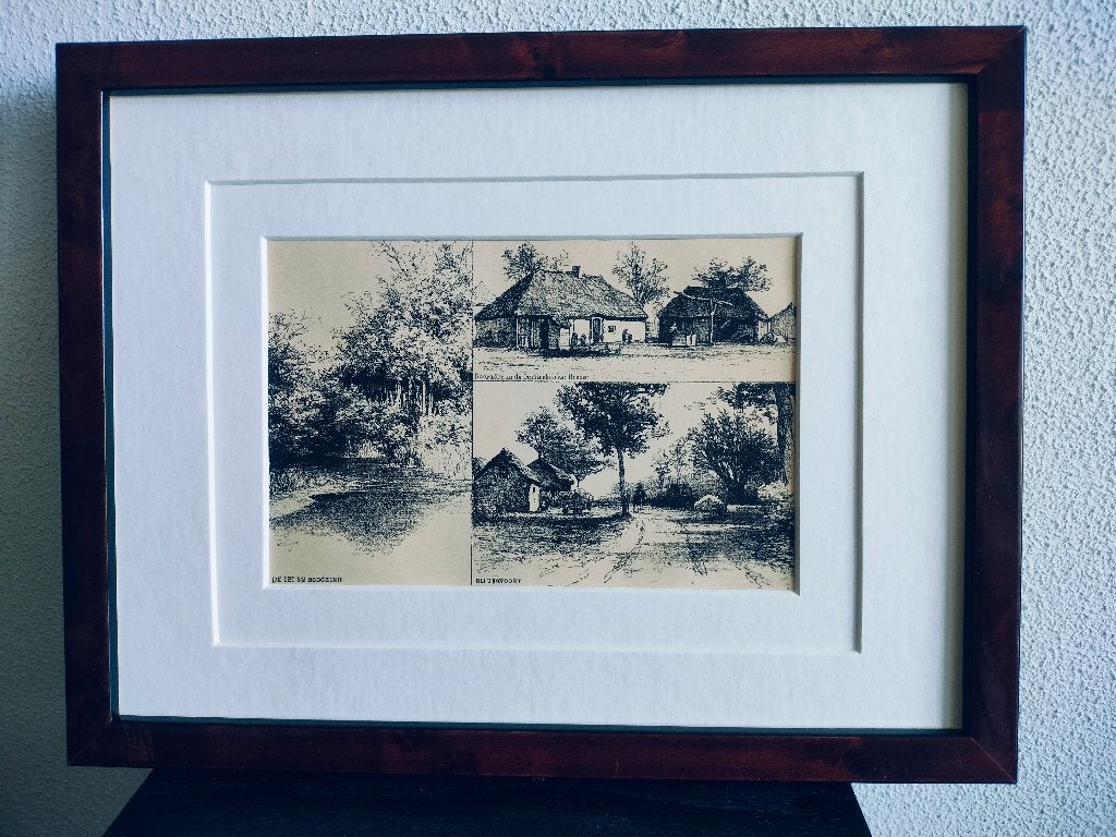 Craandijk Litho Breda Lei Hoogeind Tervoort 1880 (75), Antiek en Kunst, Ophalen of Verzenden