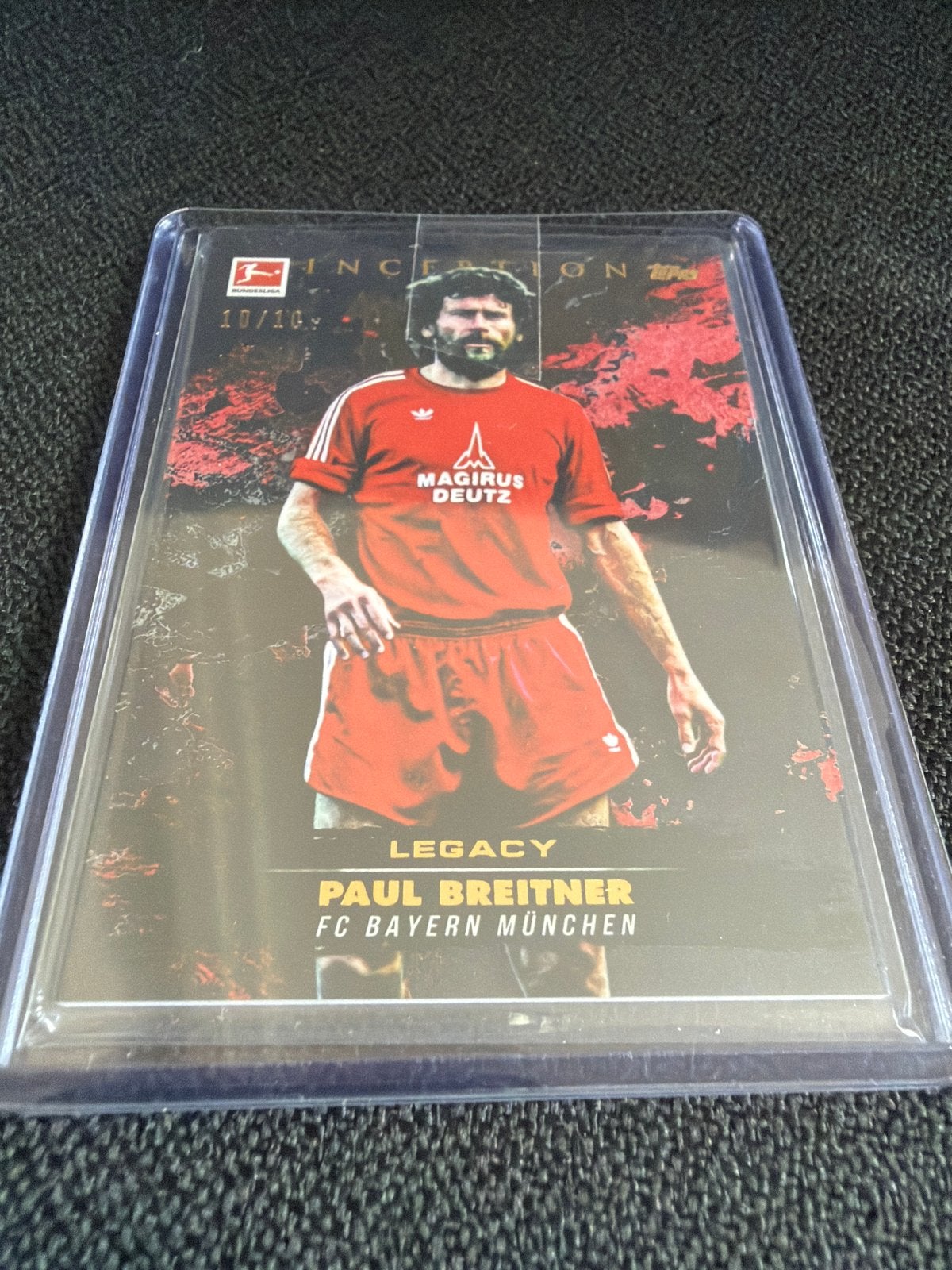 Paul Breitner Topps Inception Legacy Bayern 10/10, Verzamelen, Ophalen of Verzenden, Zo goed als nieuw, Buitenlandse clubs, Spelerskaart