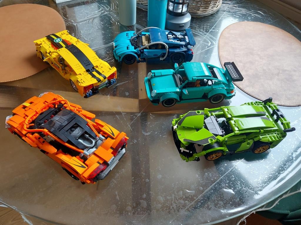 5 mooie LEGO MOC sportwagens met boekjes, Ophalen of Verzenden