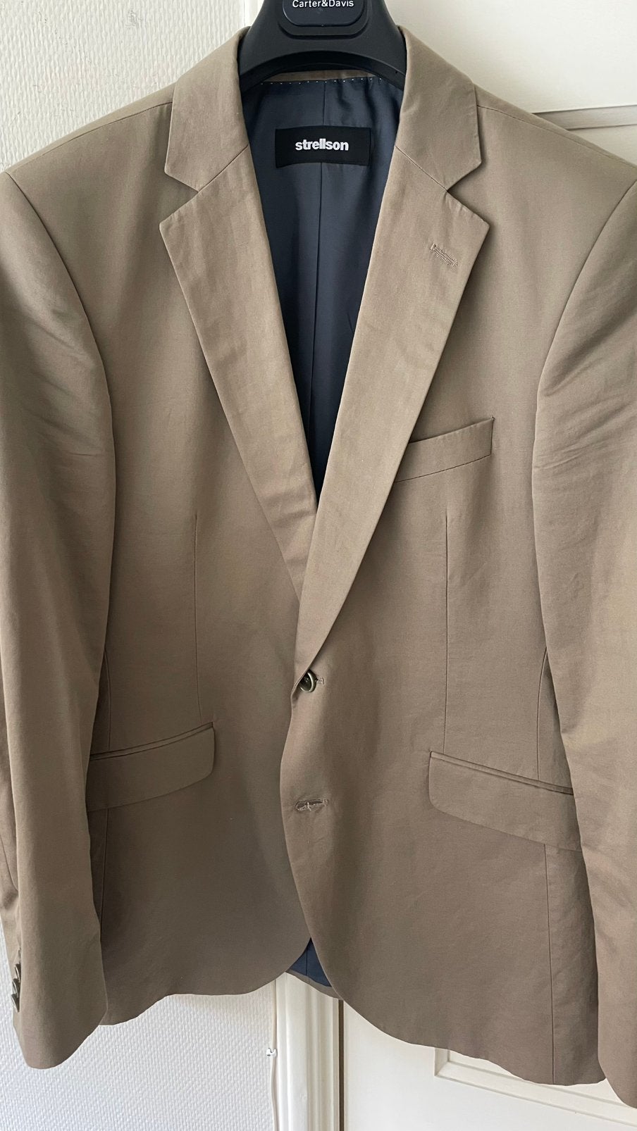 Te koop: kostuum, Strellson, beige, maat 50, Ophalen of Verzenden, Zo goed als nieuw, Beige