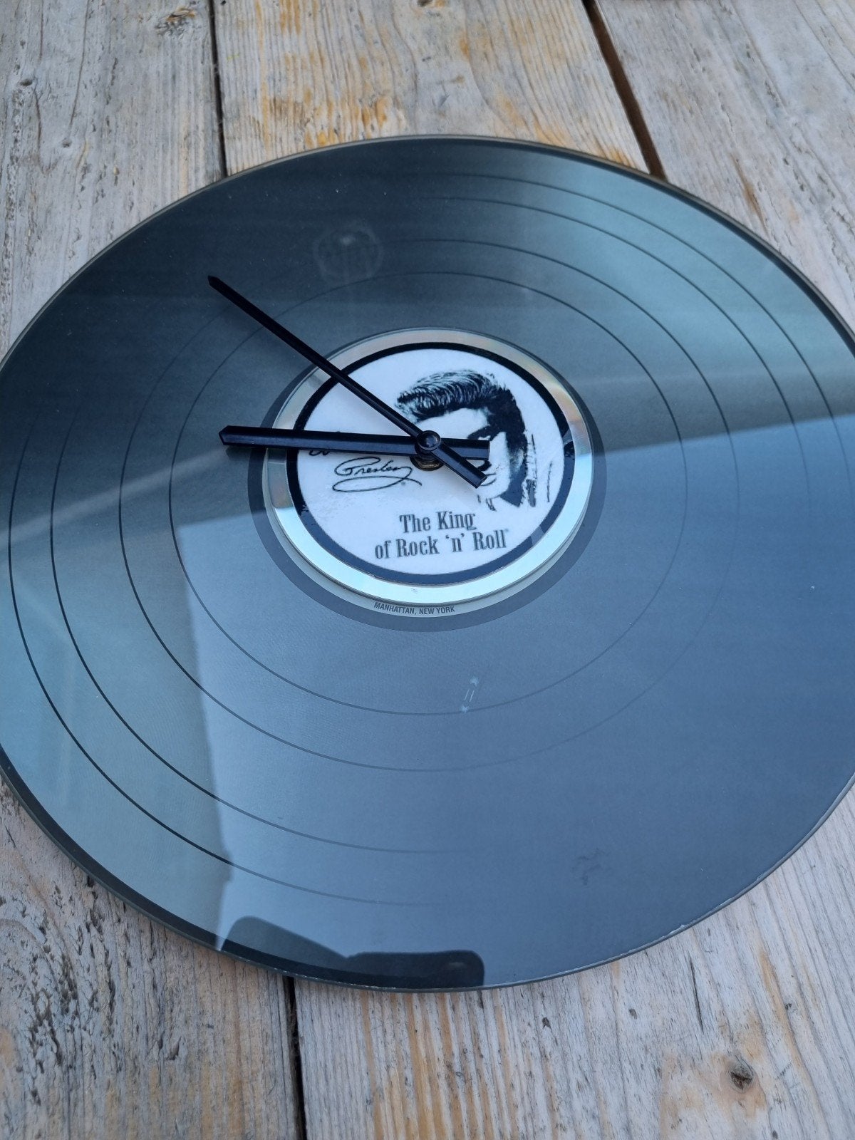 Wandklok Elvis Presley Vinyl Record Design, Ophalen of Verzenden, Zo goed als nieuw