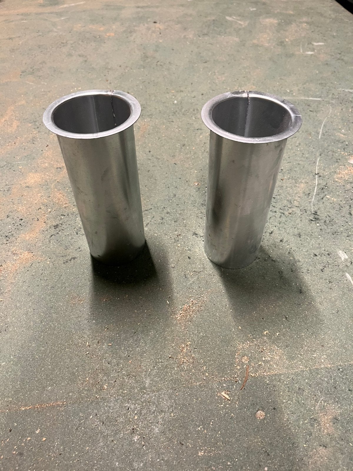Nieuw 2x zinken dakgoot steekpijp 80 mm, Ophalen of Verzenden, Nieuw