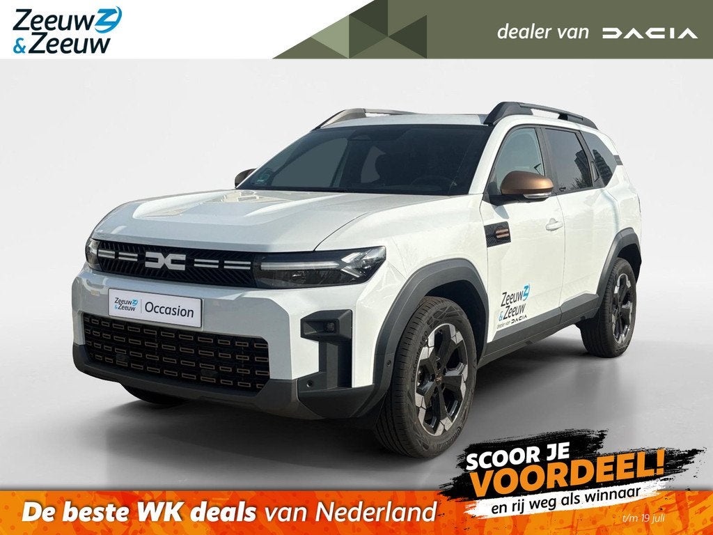 Dacia Bigster 1.8 Hybrid 155 Extreme | Demo | Trekhaak | Cam, Auto's, Dacia, Wit, Origineel Nederlands, 1000 kg, SUV of Terreinwagen