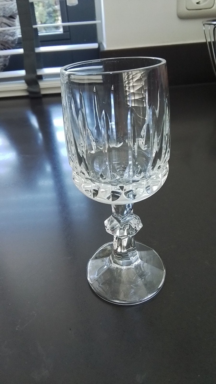 6 Elegant geslepen kristallen portglas, Ophalen