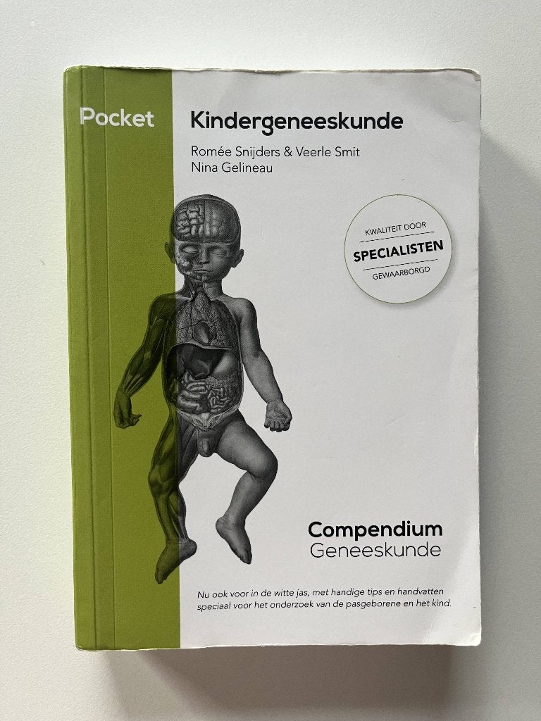 Compendium Kindergeneeskunde Pocket, Boeken, Romée Snijders & Veerle Smit, Ophalen of Verzenden, Beta, WO