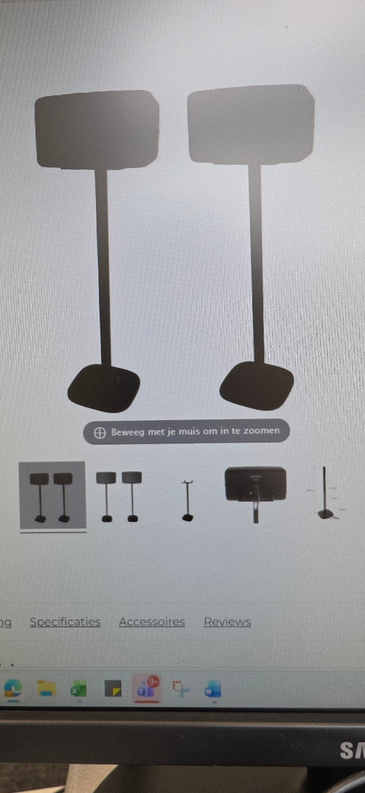 te koop gevraagd: vloerstandaards voor de Sonos five, Soundbar, 70 watt of meer, Zo goed als nieuw, Overige spelers