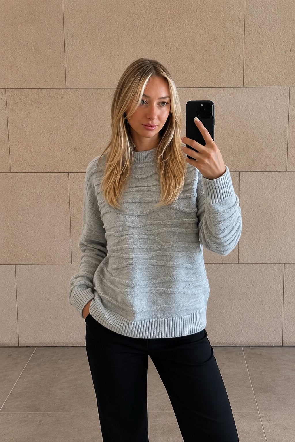 Stijlvolle mohair trui met textuur, Kleding | Dames, Truien en Vesten, Ophalen of Verzenden, Zo goed als nieuw, Maat 42/44 (L)