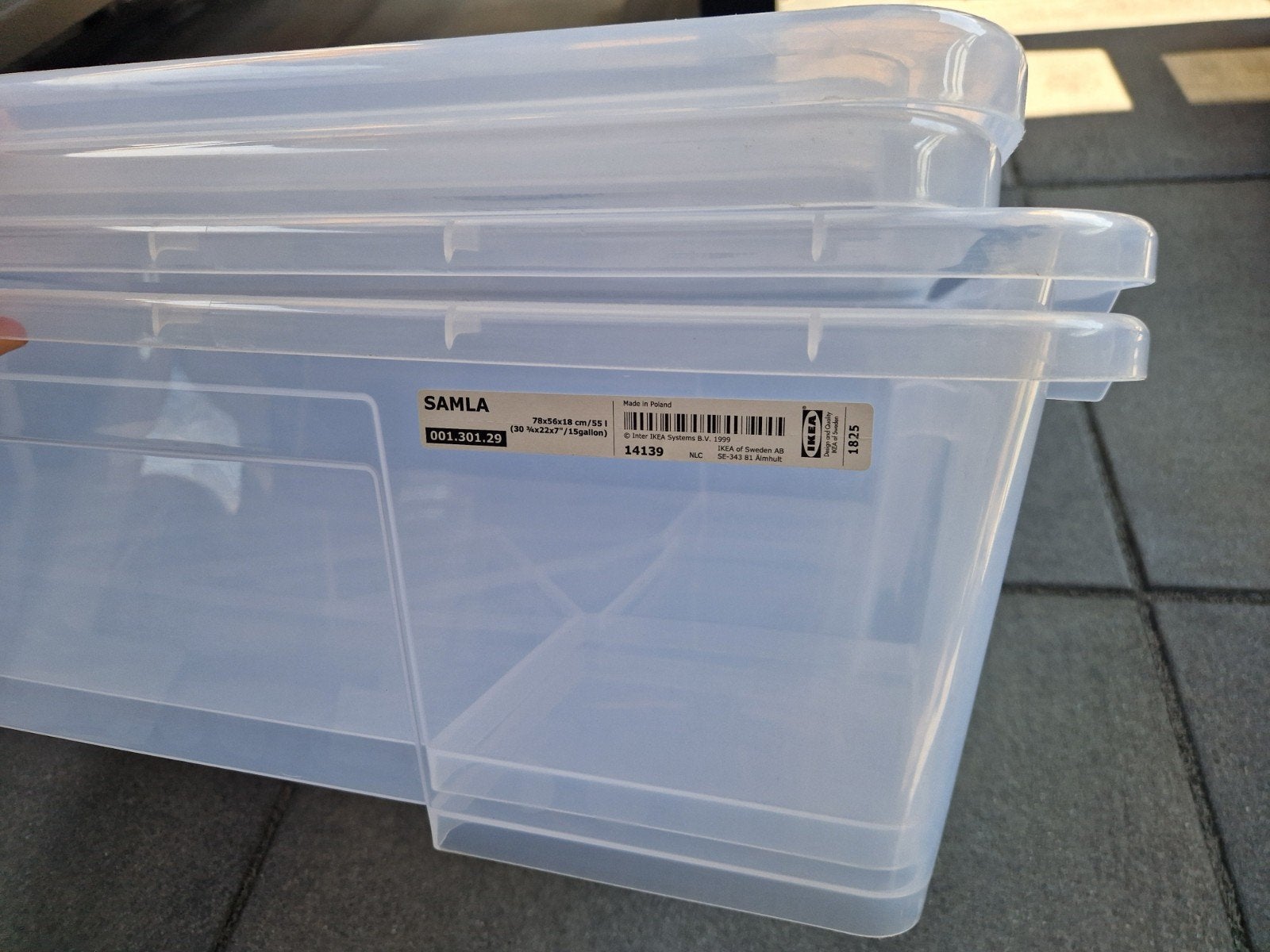IKEA Samla opbergboxen - 2 stuks, Doe-het-zelf en Verbouw, Kratten en Dozen, Gebruikt, 40 tot 60 cm, 50 tot 75 cm, Bak of Kist