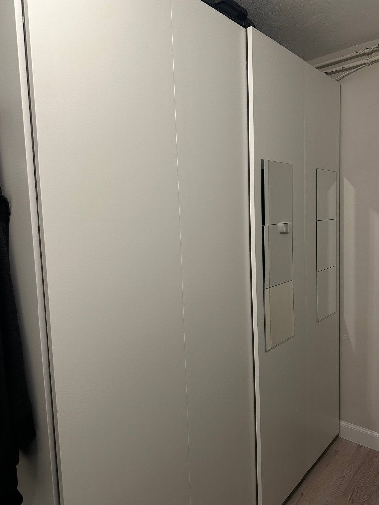 IKEA HASVIK schuifdeuren – wit, 200 x 236 cm (set van 2), Ophalen, 200 cm of meer, Zo goed als nieuw, 200 cm of meer