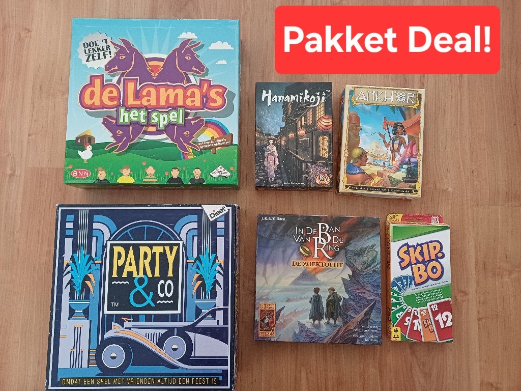Bordspellen Pakket Deal!, Vijf spelers of meer, Ophalen, Zo goed als nieuw, Meerdere