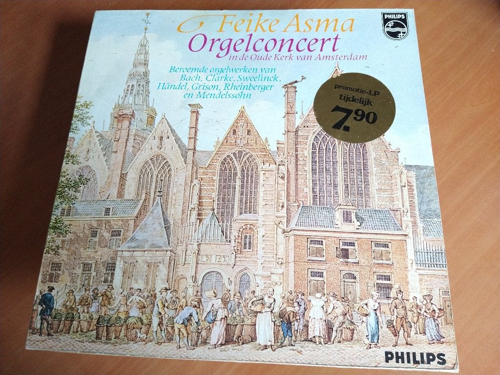 LP Feike Asma. Orgelconcert in de Oude Kerk van Amsterdam, Gebruikt, Overige typen, Ophalen of Verzenden, 12 inch