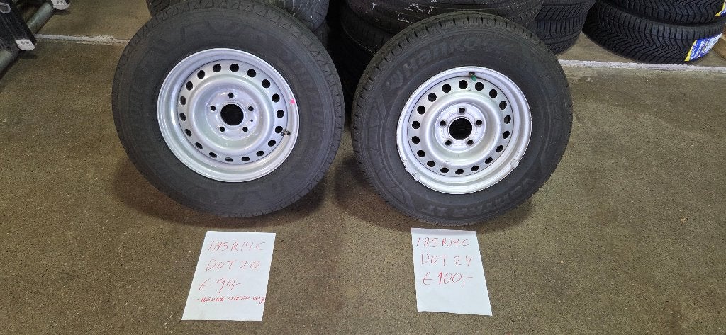 Hankook reservewiel 14 inch voor caravan 185/R14C 102/100R, Ophalen, Zo goed als nieuw