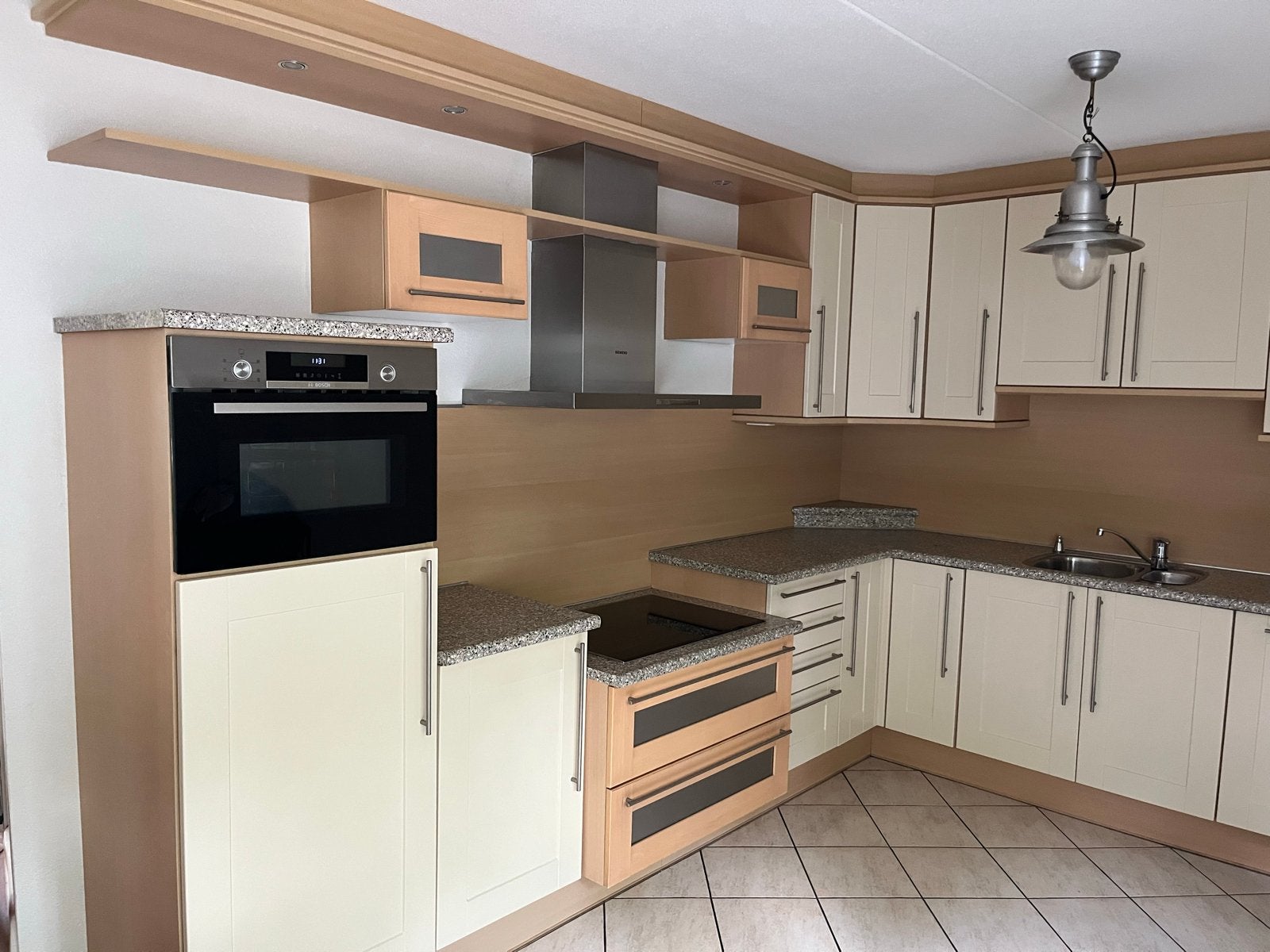 Complete Hoekkeuken Vancelle Vienna H plus met apparatuur, Huis en Inrichting, Ophalen, Gebruikt, Hoekkeuken, Kunststof
