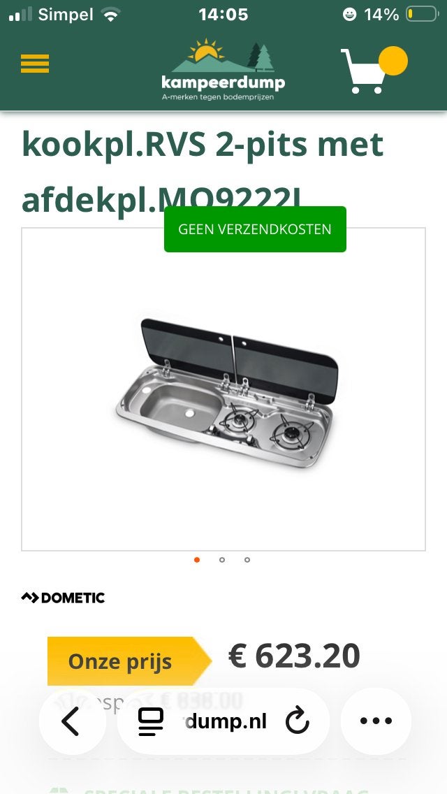Nieuw Domatic combi kookplaat plus wasbak, Ophalen, Nieuw
