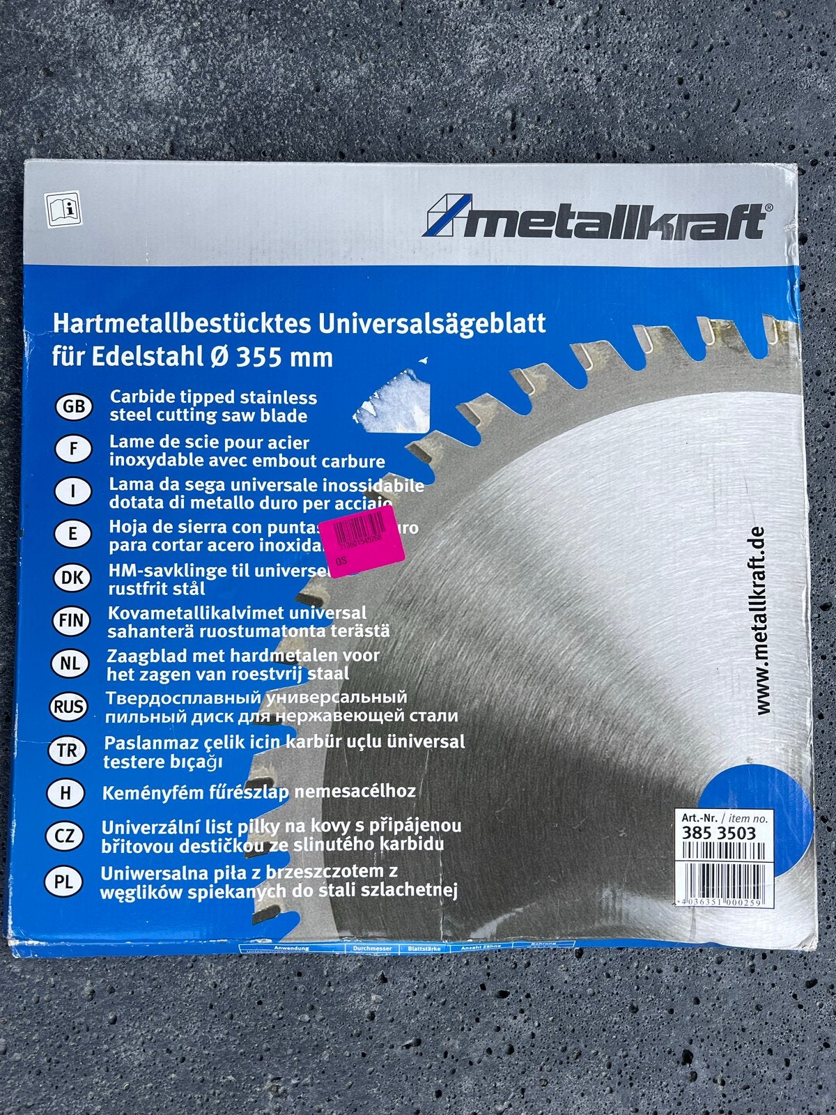 Zaagblad Hardmetaal, Ophalen, Nieuw, 1200 watt of meer, 70 mm of meer