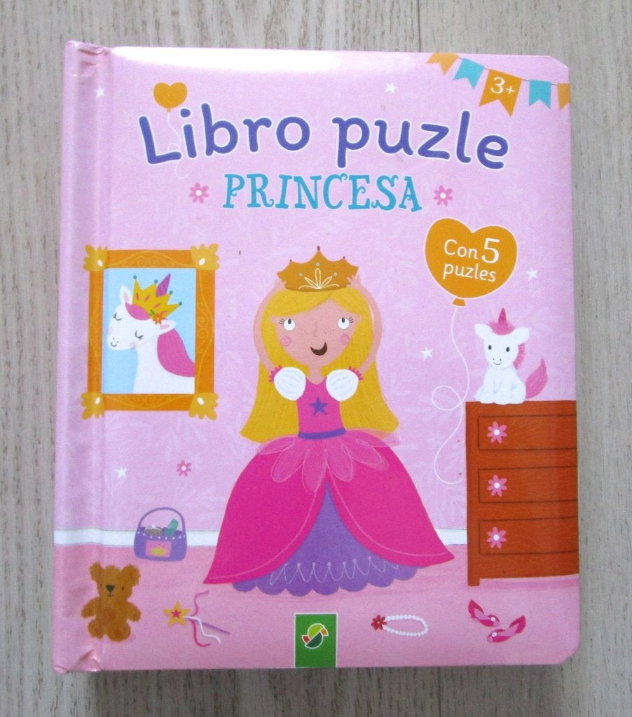 Libro Puzzle Princesa – 5 Puzzles – 3+ (Espanol), Ophalen of Verzenden, Zo goed als nieuw, Taal en Lezen
