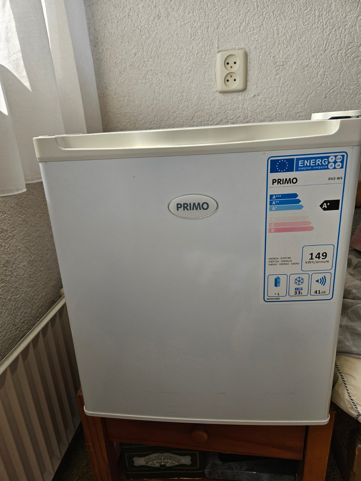 Kleine koelkast - Primo DV2-WS - 33 liter, Ophalen, Gebruikt