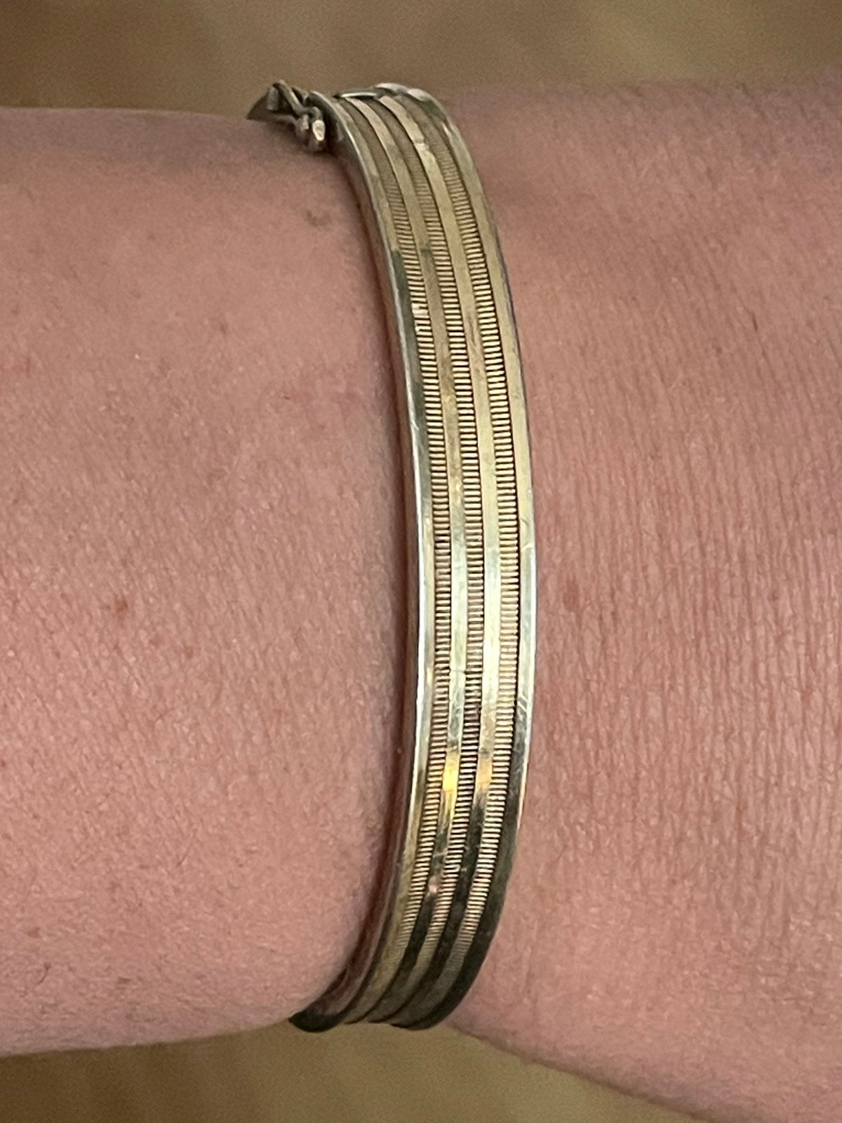 Antieke vermeil armband 25/000 gold silber, Ophalen of Verzenden, Goud, Armband, Verguld