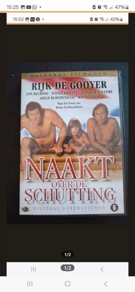 Naakt over de schutting.Rijk de Gooyer.Adele Bloemendaal etc, Alle leeftijden, Ophalen of Verzenden, Zo goed als nieuw