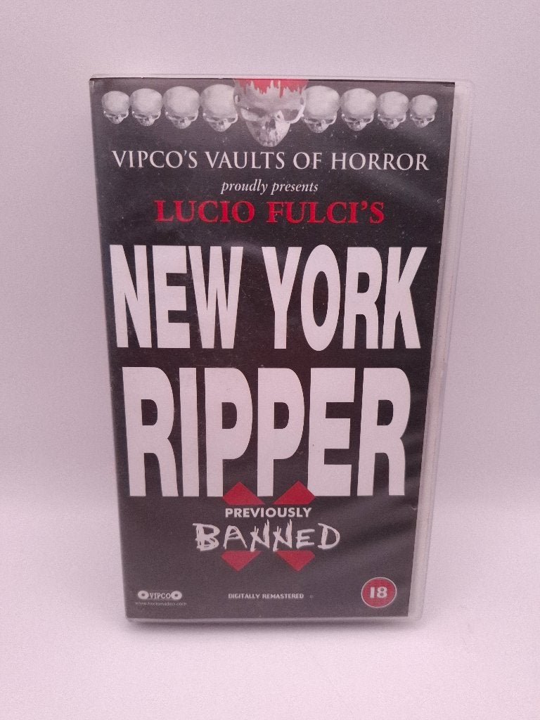 New York Ripper vhs, Ophalen of Verzenden, VHS, Horror, Vanaf 18 jaar