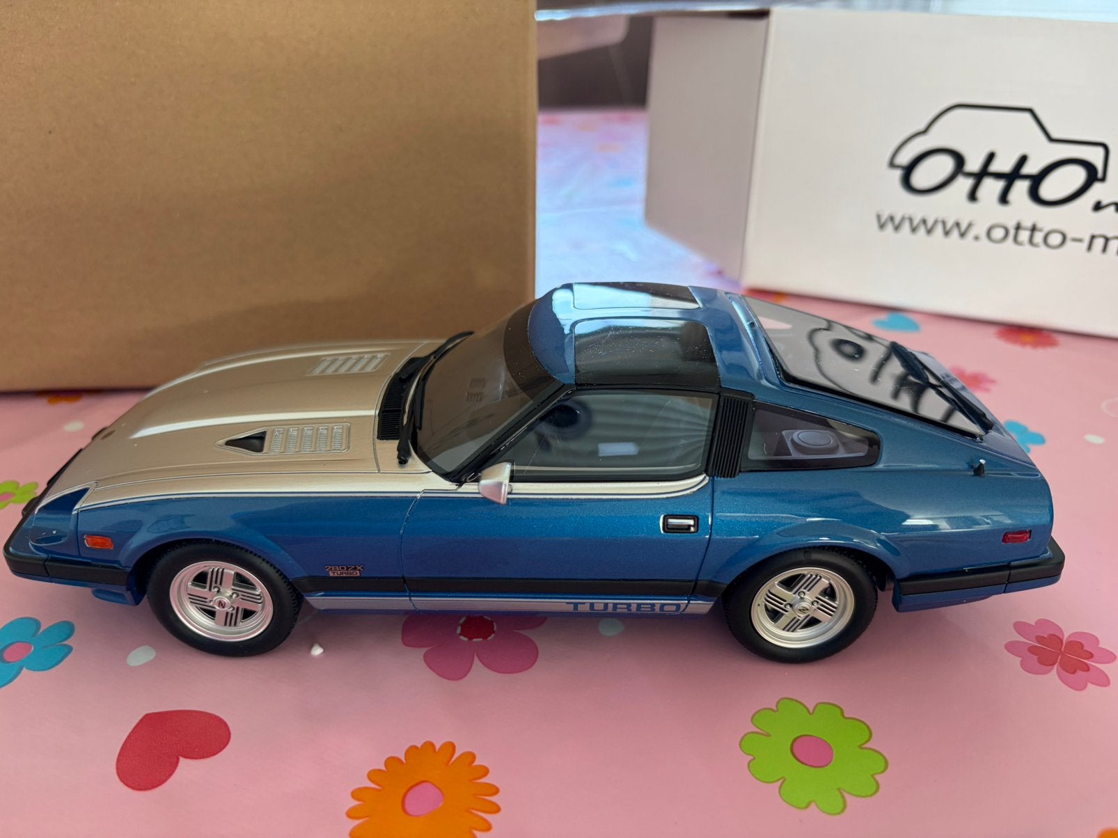 Ottomobiel Datsun 280ZX achter Raam is losgekomen, Ophalen of Verzenden, Zo goed als nieuw, Tractor of Landbouw, Dinky Toys