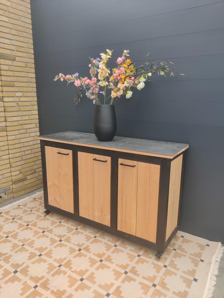 Douglas buitenkeuken | Met zwart frame | kast | op maat, Ophalen of Verzenden, Nieuw, Vrijstaand