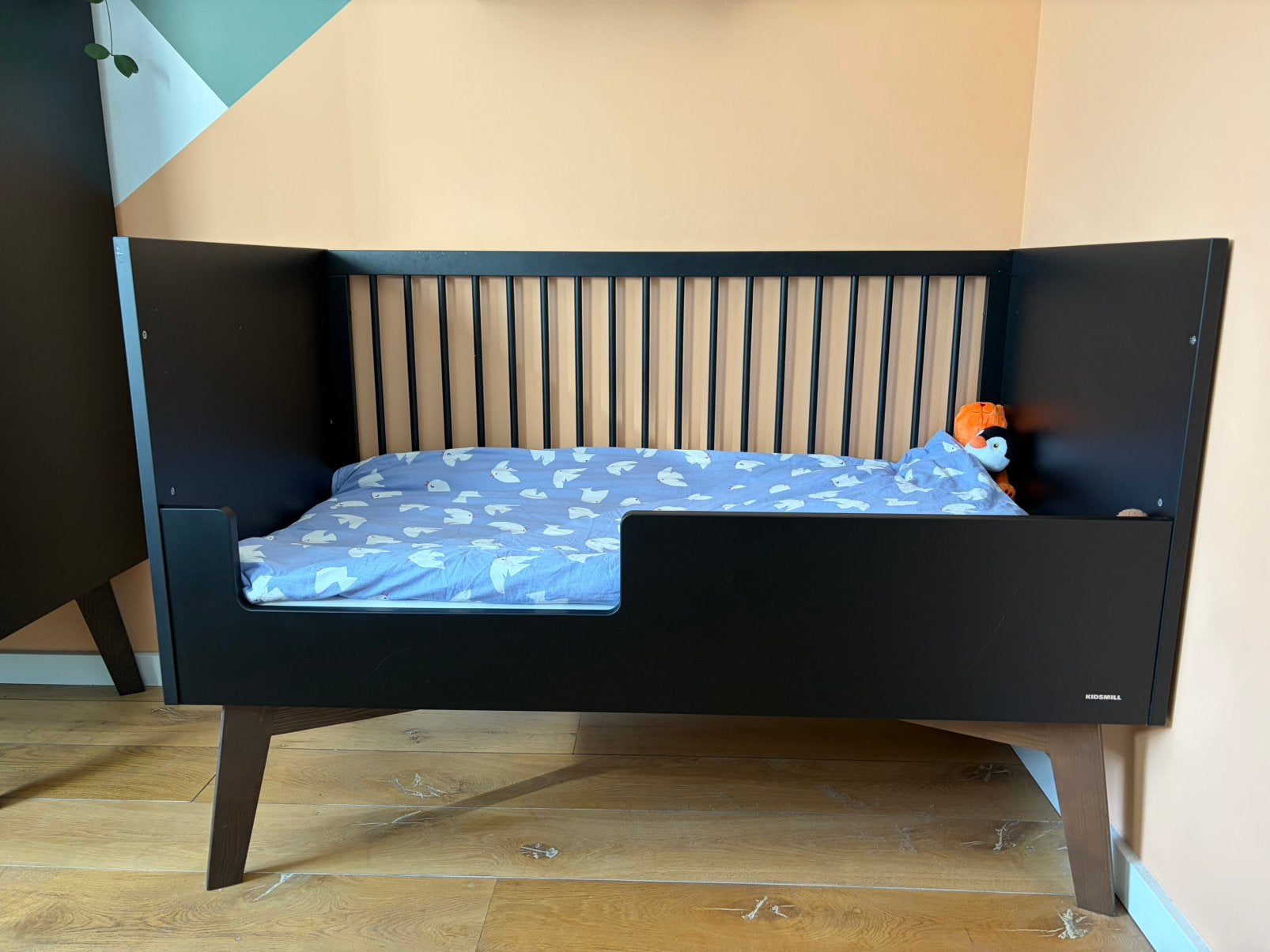 Kidsmill sixties ledikant 70x140, Ophalen, 70 tot 85 cm, 140 tot 160 cm, Zo goed als nieuw