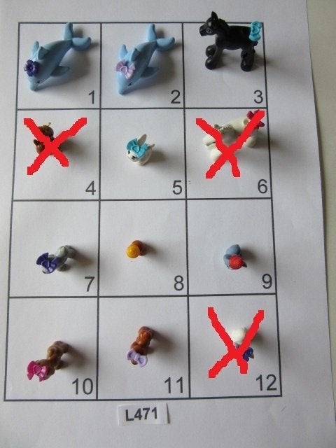 L471 DIEREN MET STRIKJES HOND HAMSTER KONIJN DOLFIJN, Lego, Ophalen of Verzenden, Losse stenen, Lego Nederland B.V.