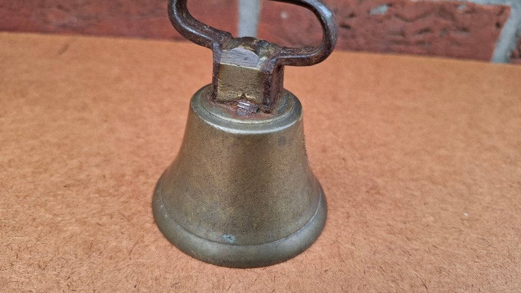 tafelbel brons +/- 1900, Ophalen of Verzenden, Brons