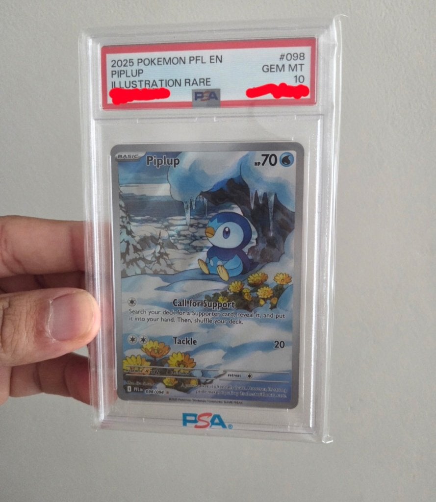 Piplup 098 PSA 10 Phantasmal Flames, Ophalen of Verzenden, Nieuw, Losse kaart