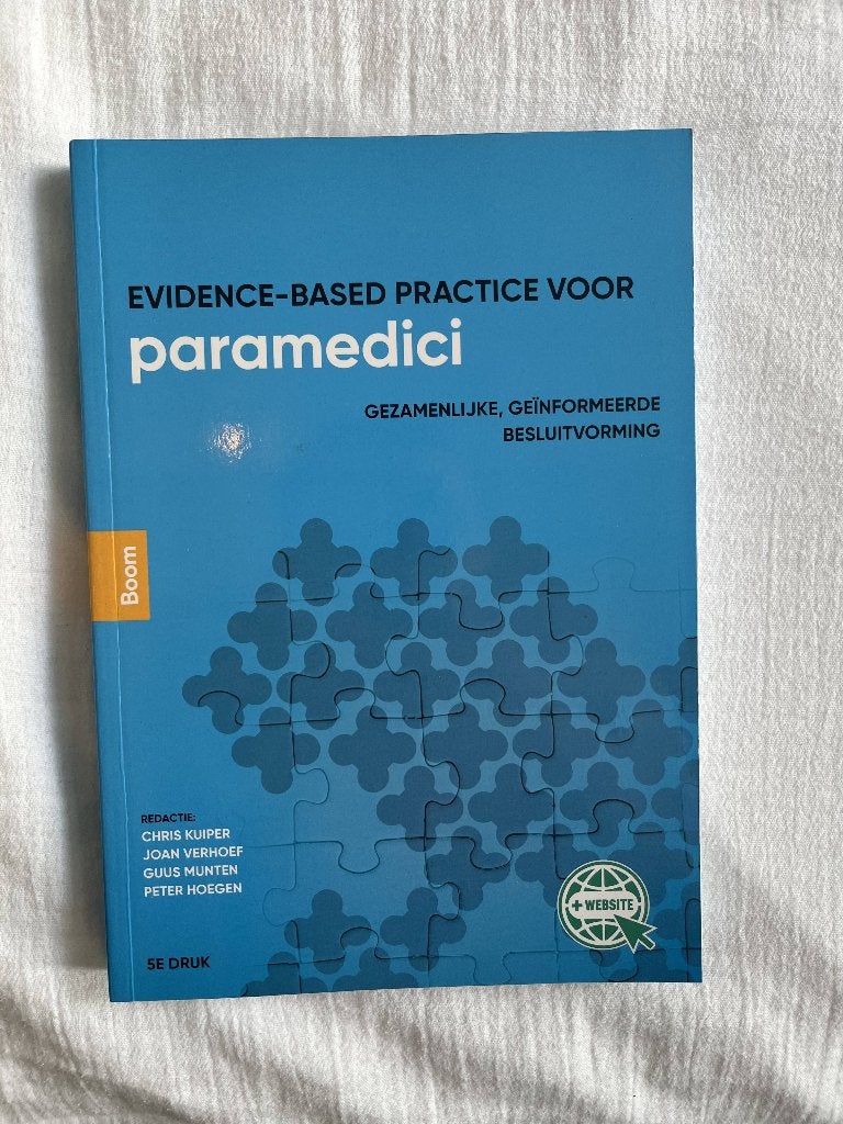 Evidence-based practice voor paramedici, Chris Kuiper, Joan Verhoef, Guus Munten, Nieuw, Alpha, HBO