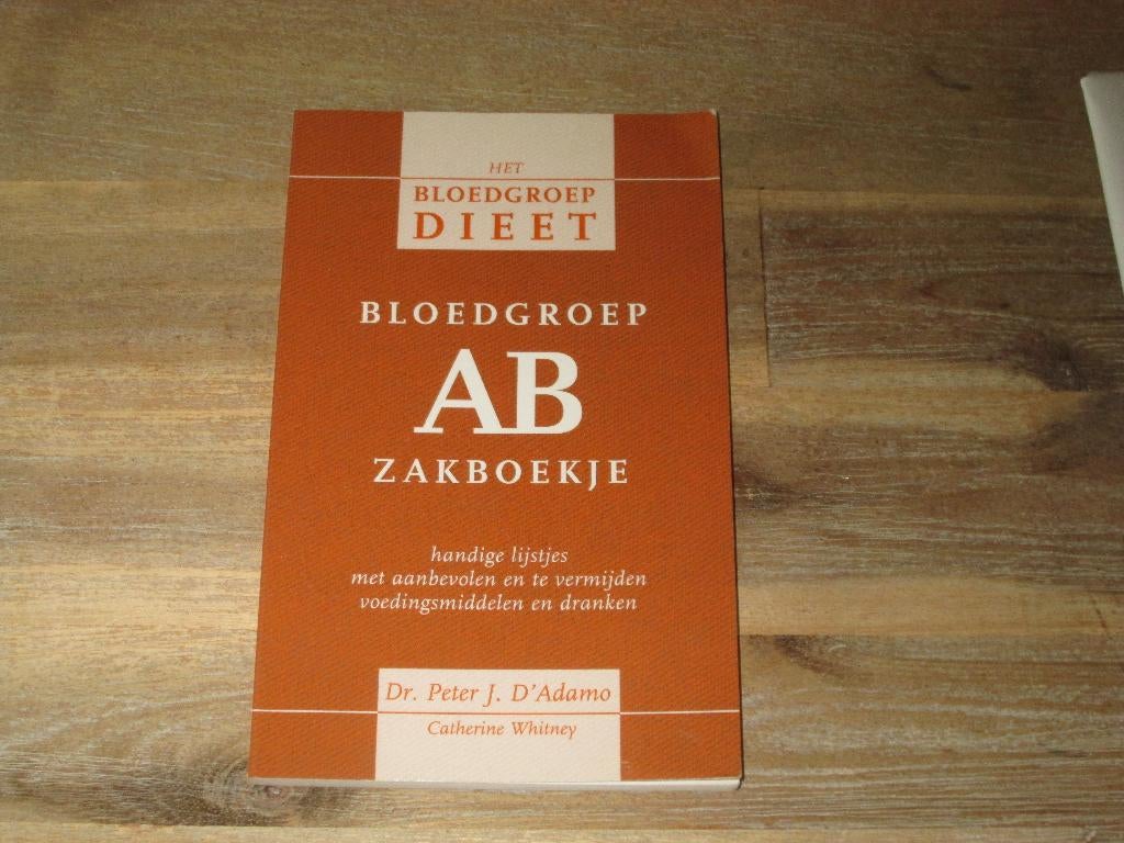 het bloedgroep dieet bloedgroep AB zakboekje, Boeken, Ophalen of Verzenden, Nieuw