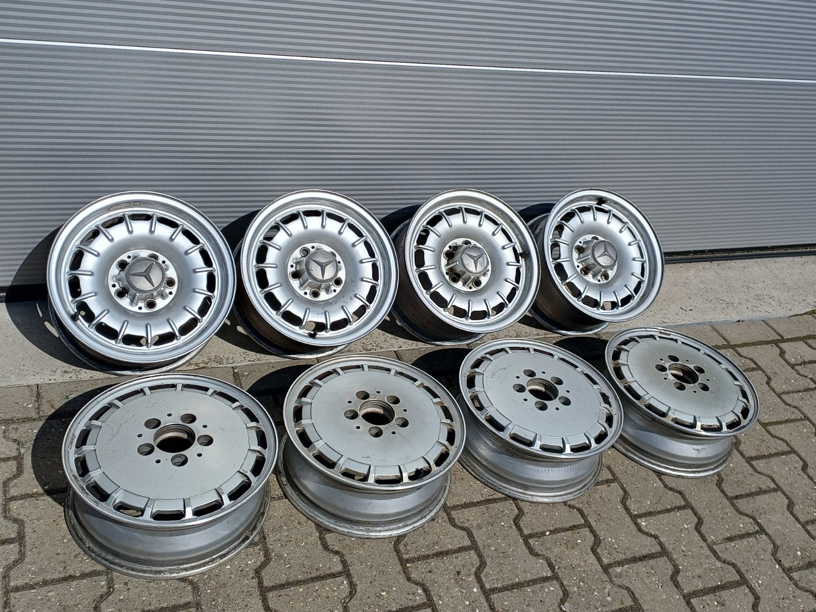 MERCEDES BAROCK / GULLIDECKEL VELGEN W126 W201 380SL FUCHS, 14 inch, Velg(en), FUCHS, Ophalen of Verzenden
