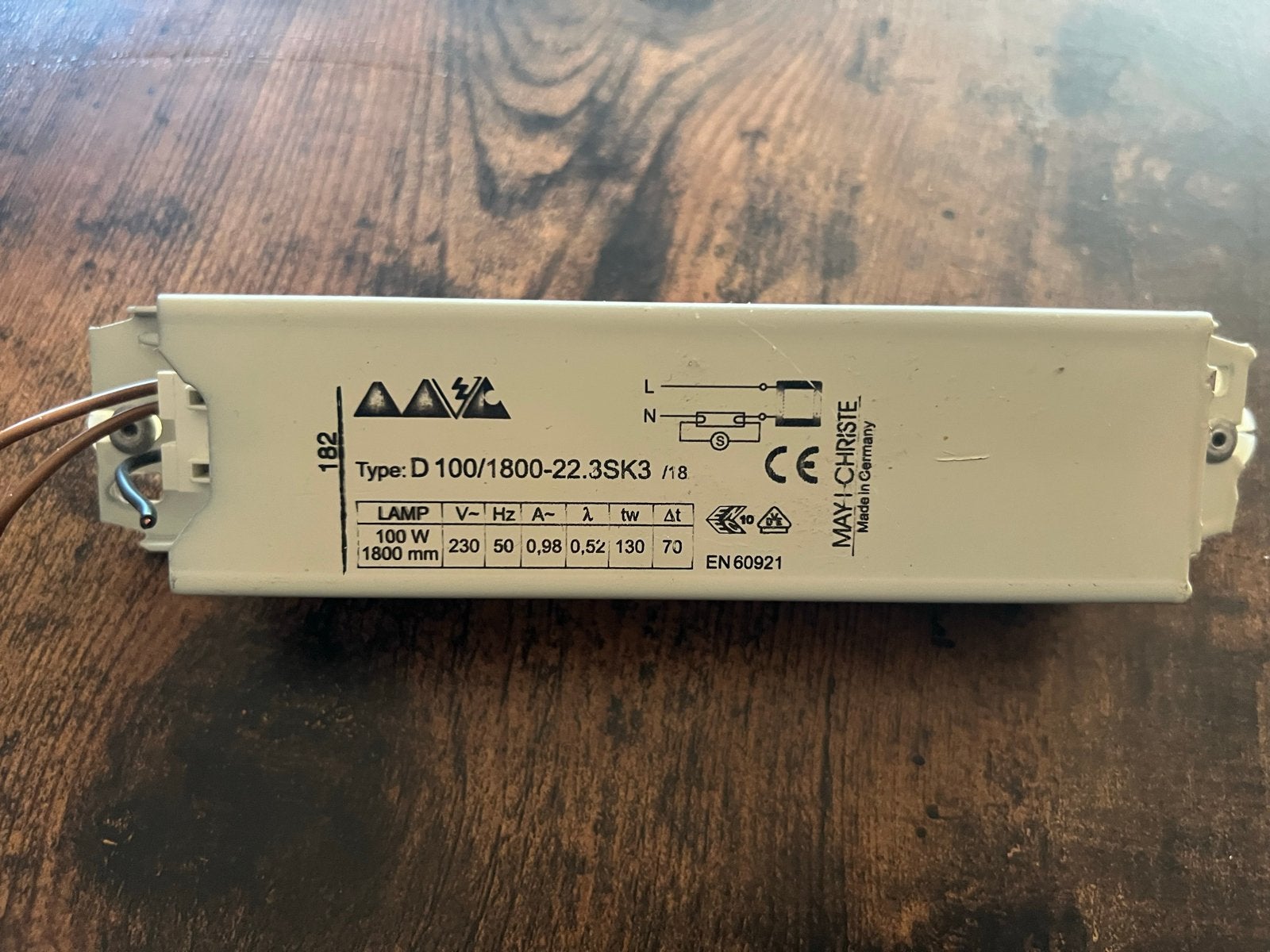 9 stuks May & Christie D 100/1800-22.3SK3 VSA voor 100W lamp, Metaal, Wit, Overige merken, Gebruikt