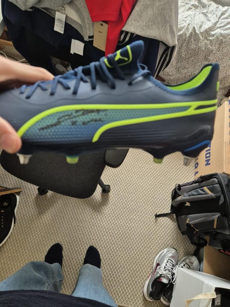 Gesigneerde Puma voetbalschoen Xavi Simons met COA, Ophalen of Verzenden