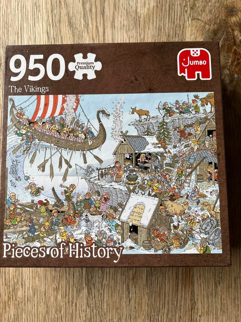 Jumbo Legpuzzel 950 stukjes - The Vikings, Ophalen of Verzenden, 500 t/m 1500 stukjes, Nieuw, Legpuzzel