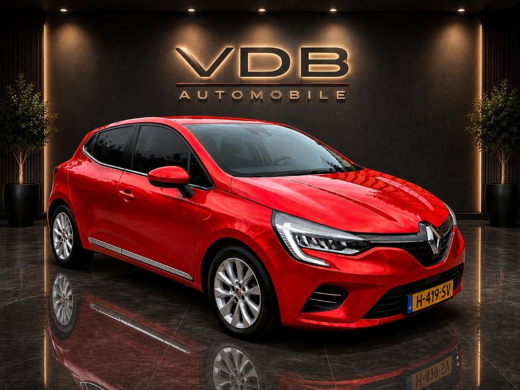 Renault Clio 5  1.0 TCe 100pk Bi-Fuel Zen  Rood, 1112 kg, 100 pk, 49 €/maand, Origineel Nederlands