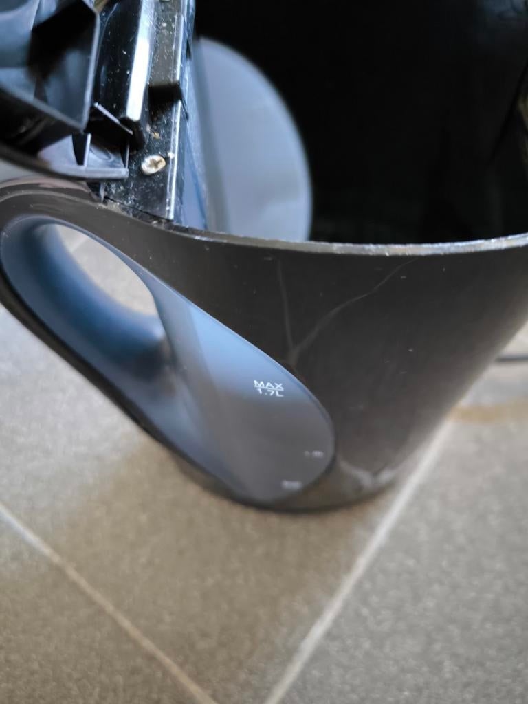 V&D Waterkoker Zwart 1,7L, 1 tot 2 liter, Ophalen of Verzenden, Gebruikt